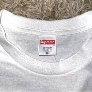 Supreme Plain White T-Shirt